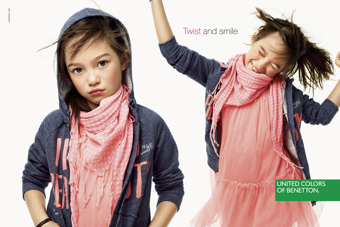 Moda per bambini Benetton primavera-estate 2014