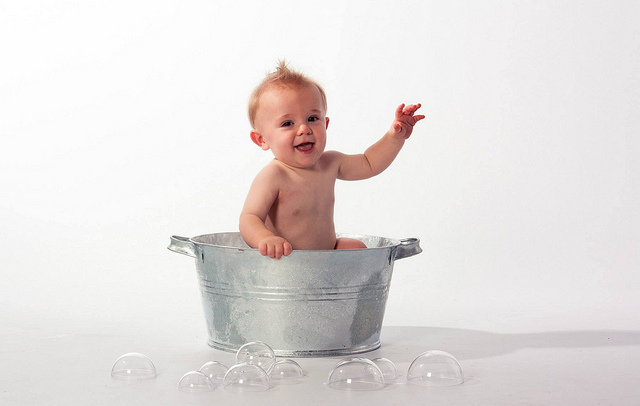 Come organizzare il bagnetto del neonato