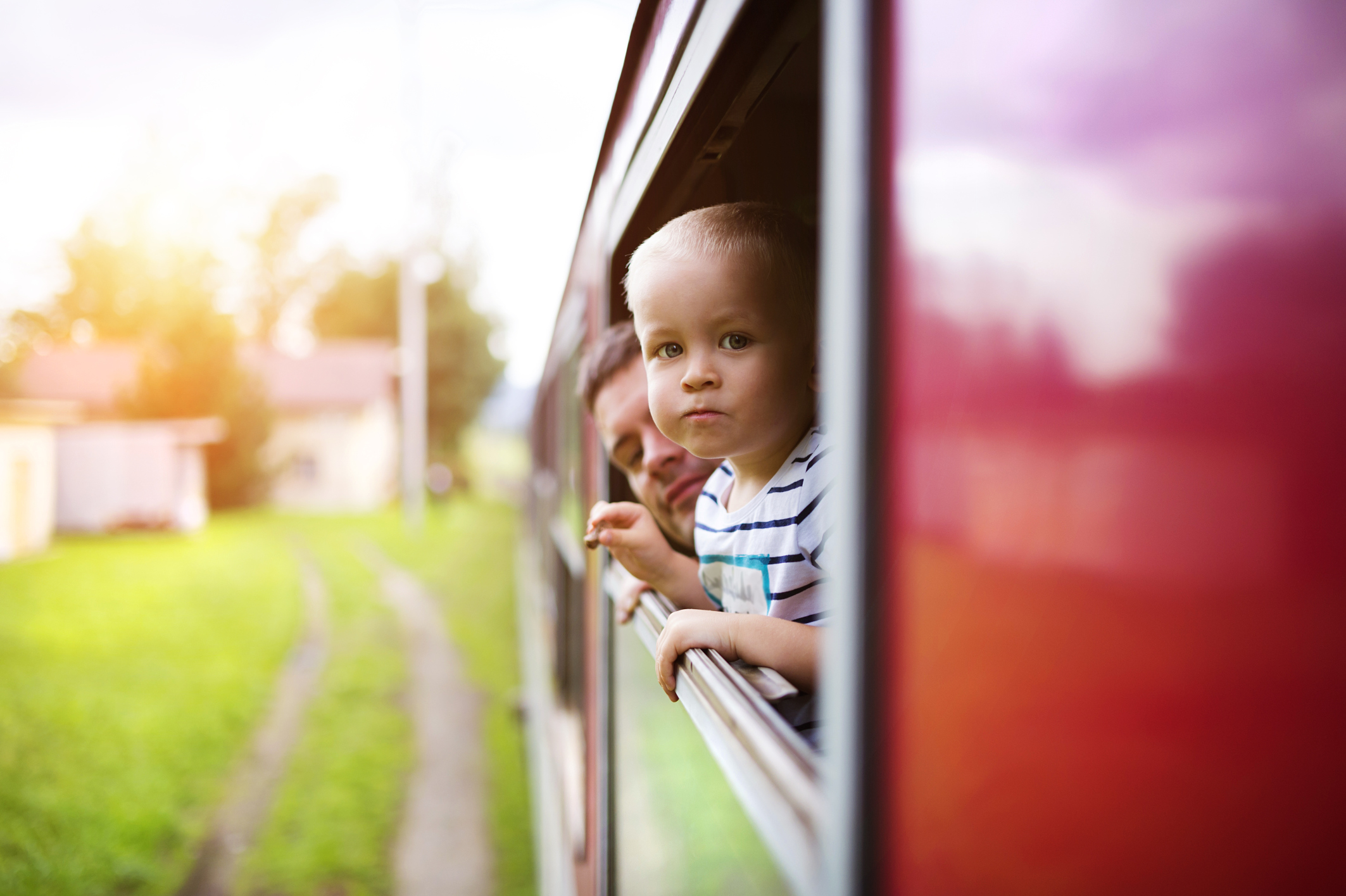 In treno con i bambini