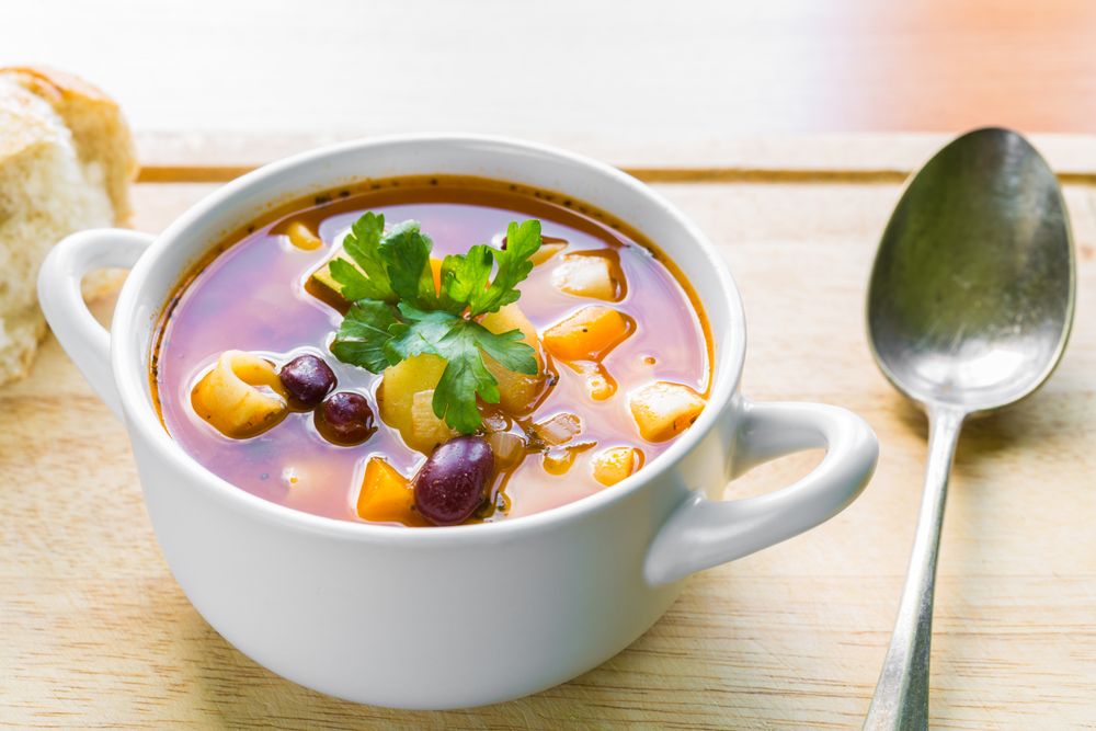 Minestrone per bambini verdure