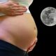 donna pancia gravidanza luna piena