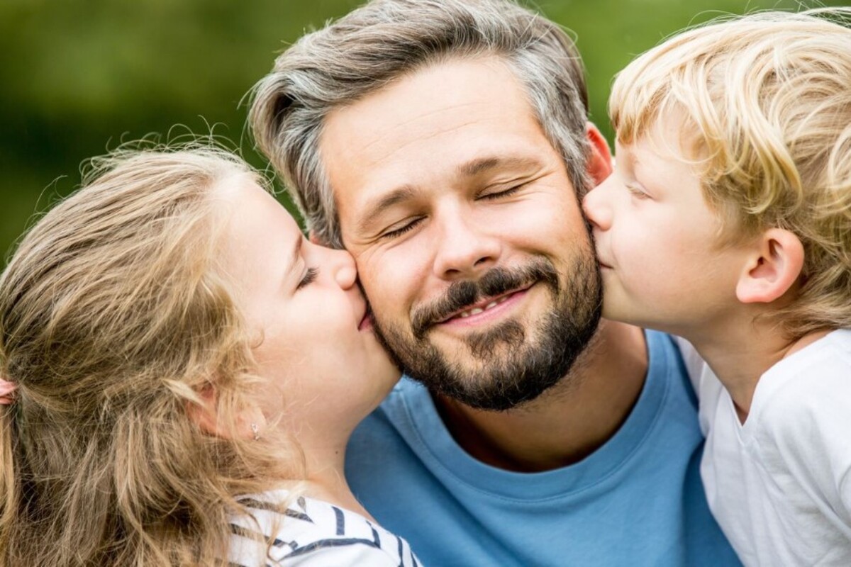 padre con figli