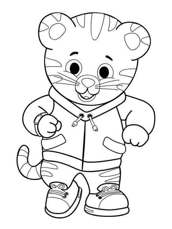 I disegni di Daniel Tiger da colorare