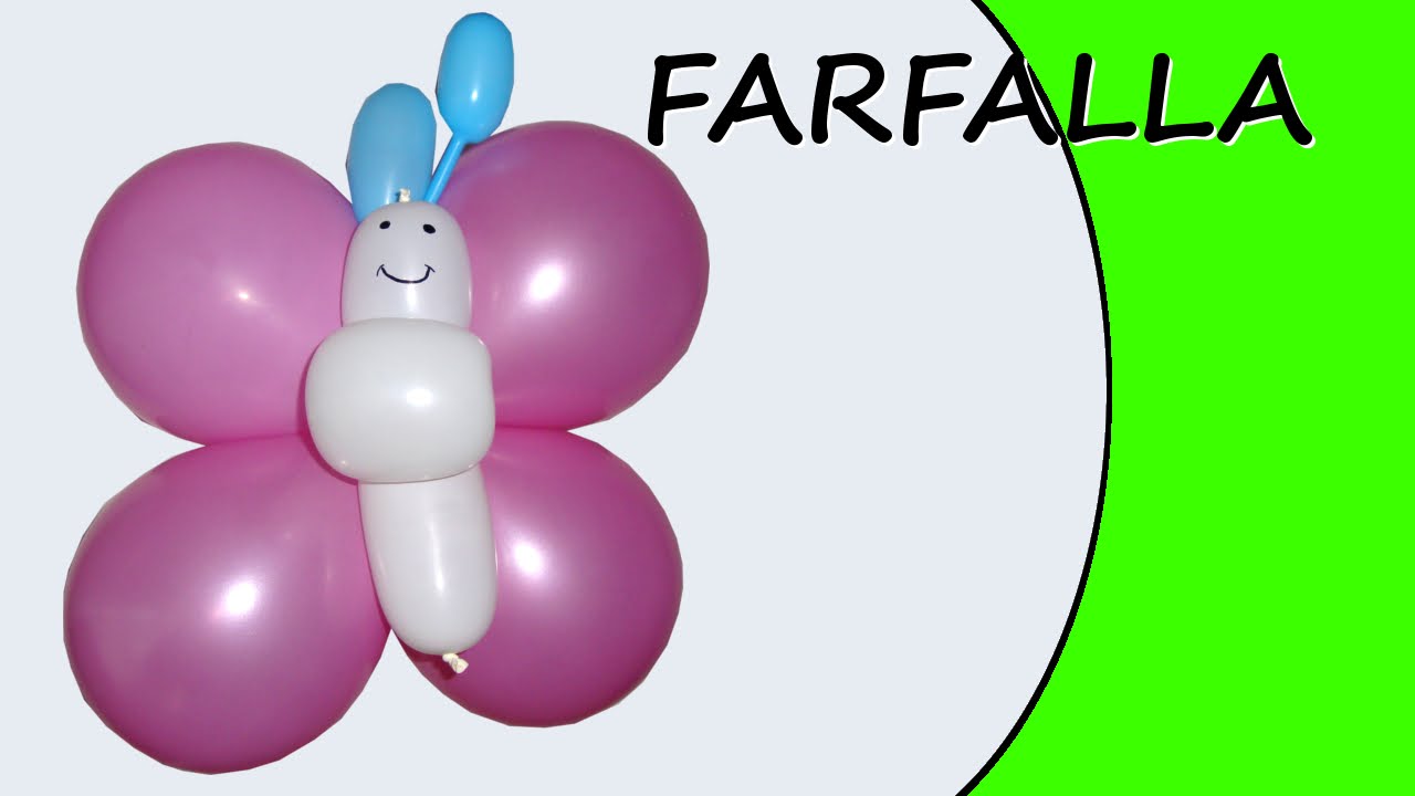 Sculture di palloncini, come fare la farfalla con il tutorial semplice