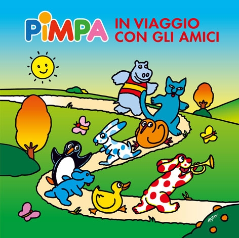 Pimpa in viaggio con gli amici