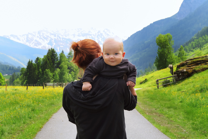 bambini in montagna