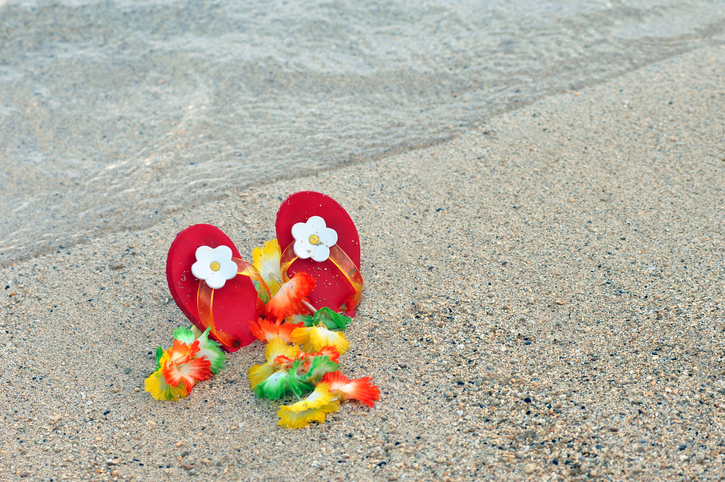 Infradito per bambini con fiore