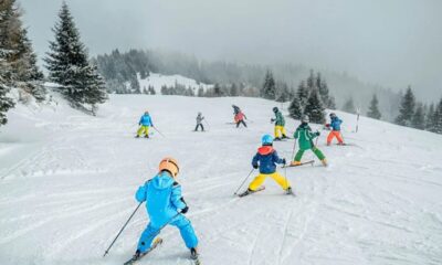 bambino sciare sci montagna neve imparare