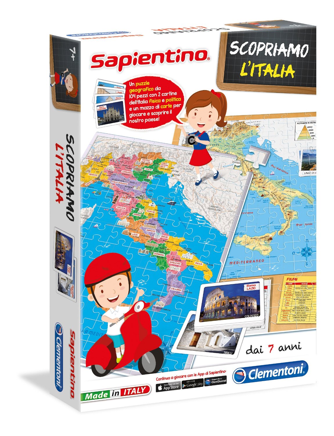 Giochi per imparare la geografia, Clementoni Scopri L'Italia
