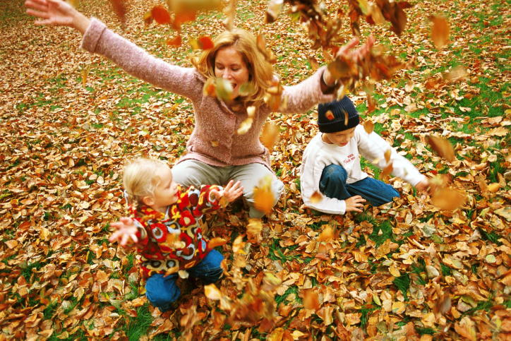 Bambini autunno natura