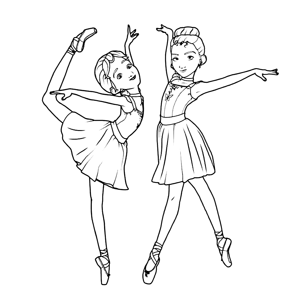 Ballerina, i disegni da stampare e colorare | Bebèblog