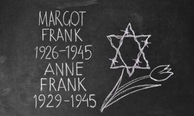 lavagna scritta gesso anne frank margot frank