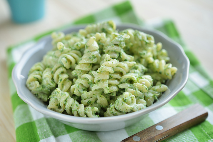 La pasta ricotta e spinaci con la ricetta per i bambini