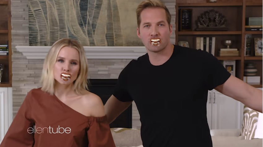 Kristen Bell prova prodotti per mamme e bambini