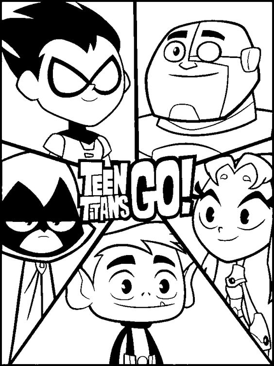 Titans Go da colorare