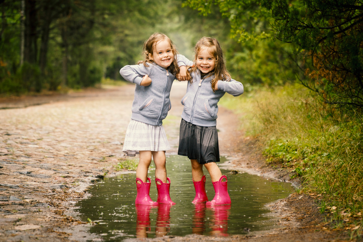 bambini autunno