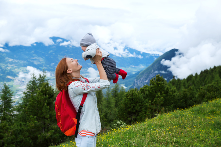 bambini in montagna