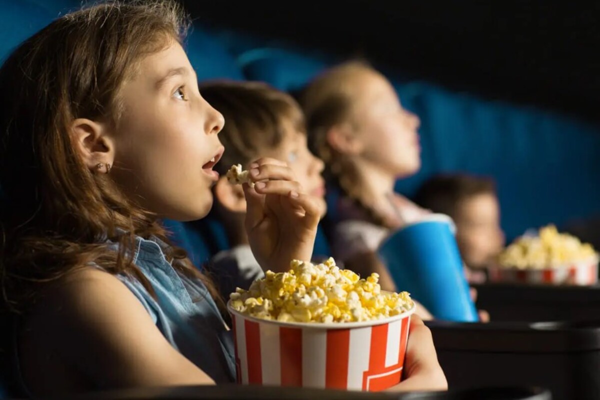 bambini popcorn cinema