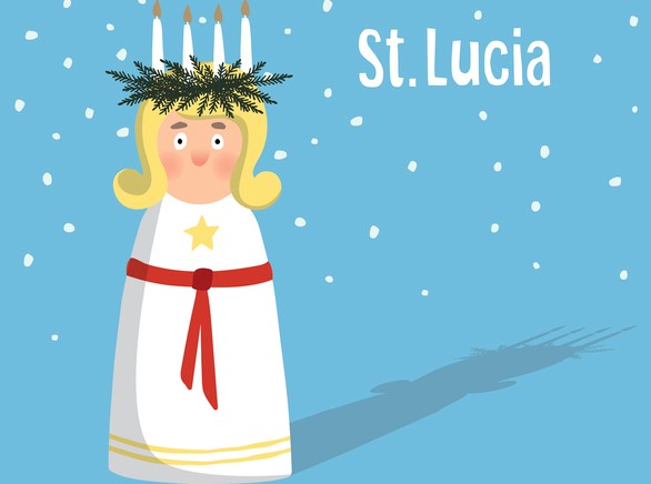 I disegni di Santa Lucia da stampare per i bambini