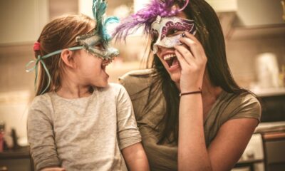 Maschera carnevale mamma e figlia