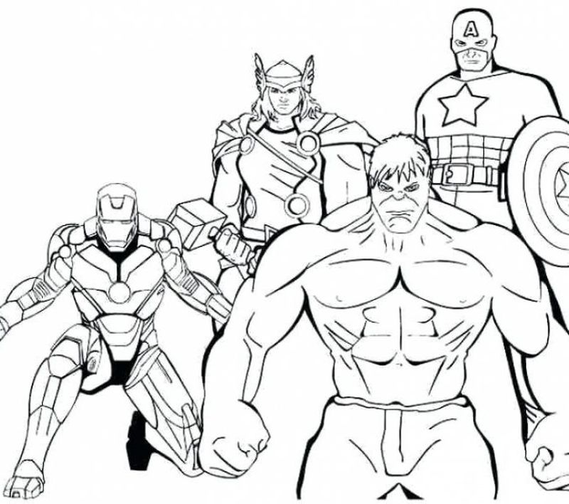 I disegni degli Avengers da stampare e colorare