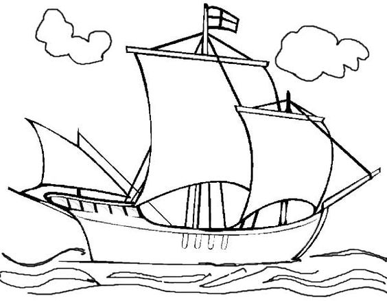 I disegni delle barche da colorare e stampare per i bambini