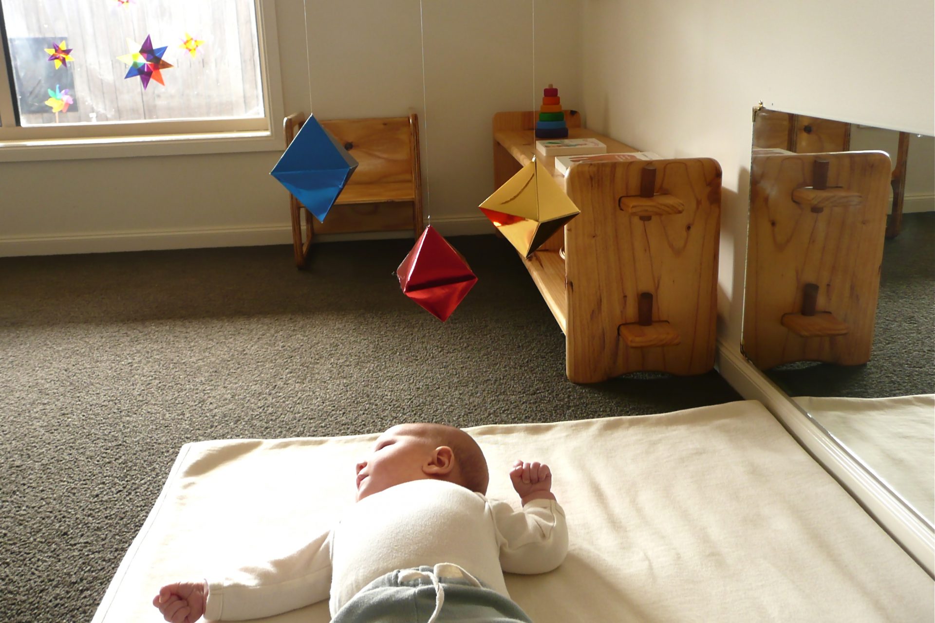 giostrine Montessori per i neonati
