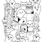 Disegni di Halloween kawaii da colorare per i bambini