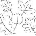 I disegni delle foglie da colorare e ritagliare per i bambini