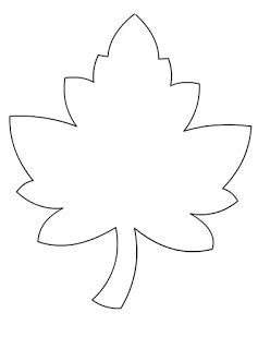 I disegni delle foglie da colorare e ritagliare per i bambini