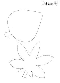 I disegni delle foglie da colorare e ritagliare per i bambini