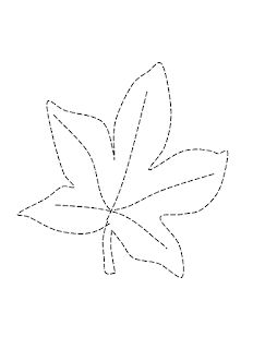 I disegni delle foglie da colorare e ritagliare per i bambini