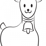 I disegni della renna da colorare per bambini