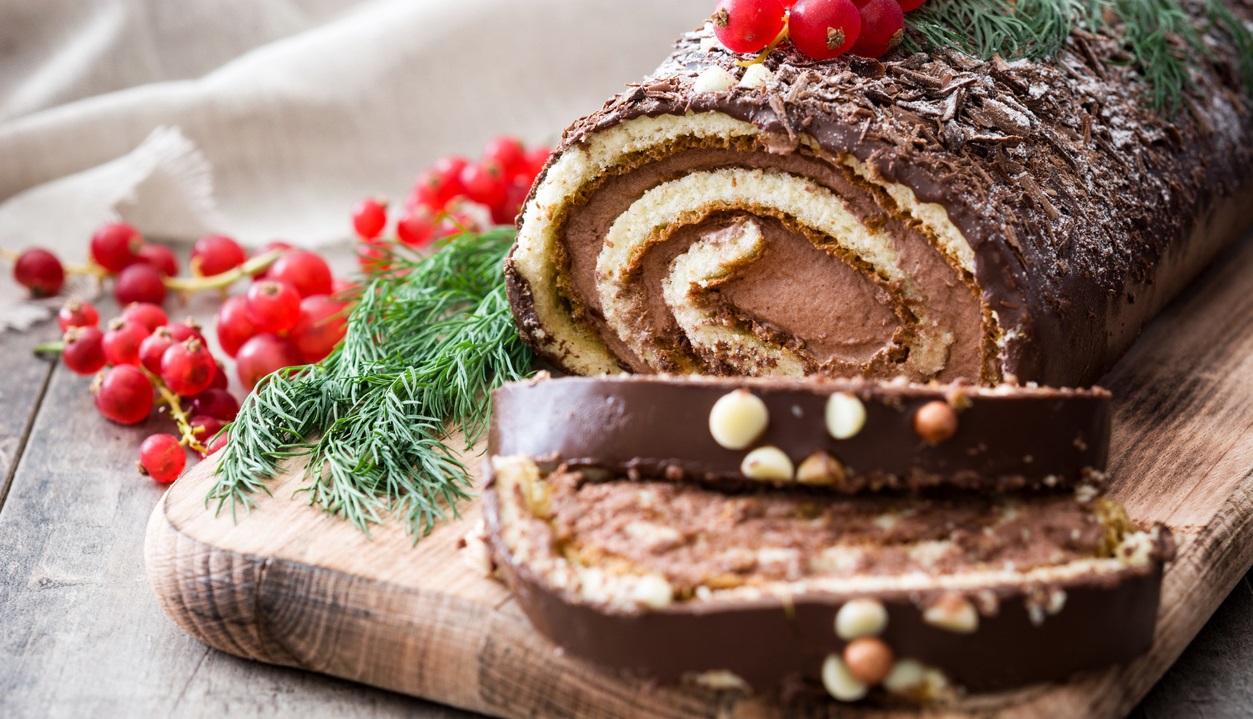 tronchetto di Natale veloce da fare con il pandoro