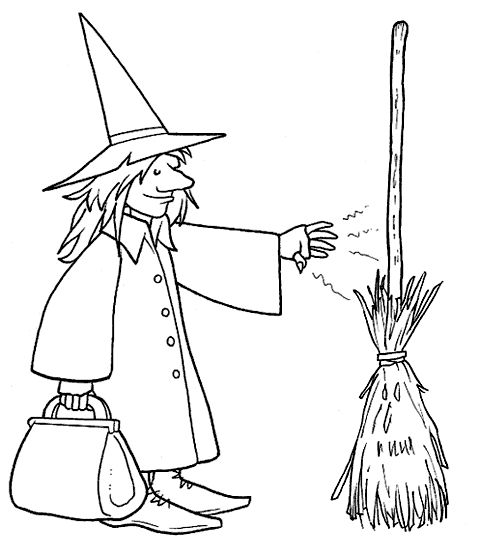 Immagini della Befana da colorare e stampare per i bambini