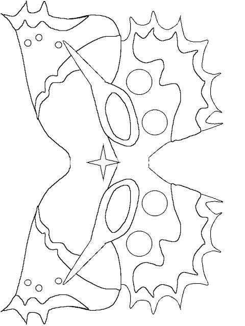 Maschere di Carnevale da colorare per scuola dell'infanzia