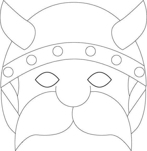 Maschere di Carnevale da colorare per scuola dell'infanzia