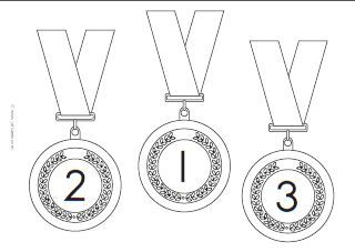 Medaglie per bambini da stampare e colorare