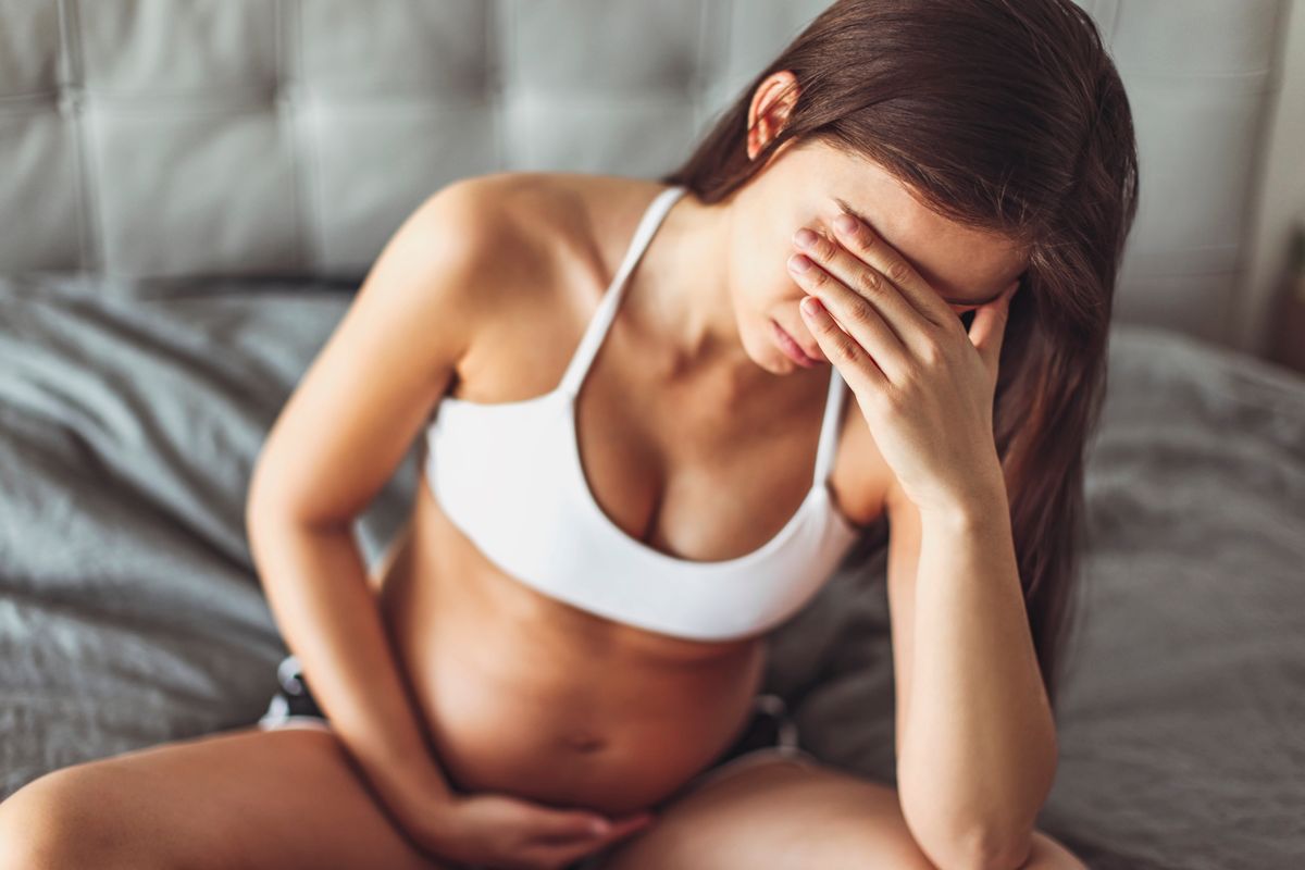 Donna dolori gravidanza