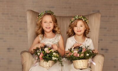 bambine damigelle fiori corone