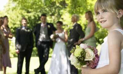 matrimonio sposi bambina damigella