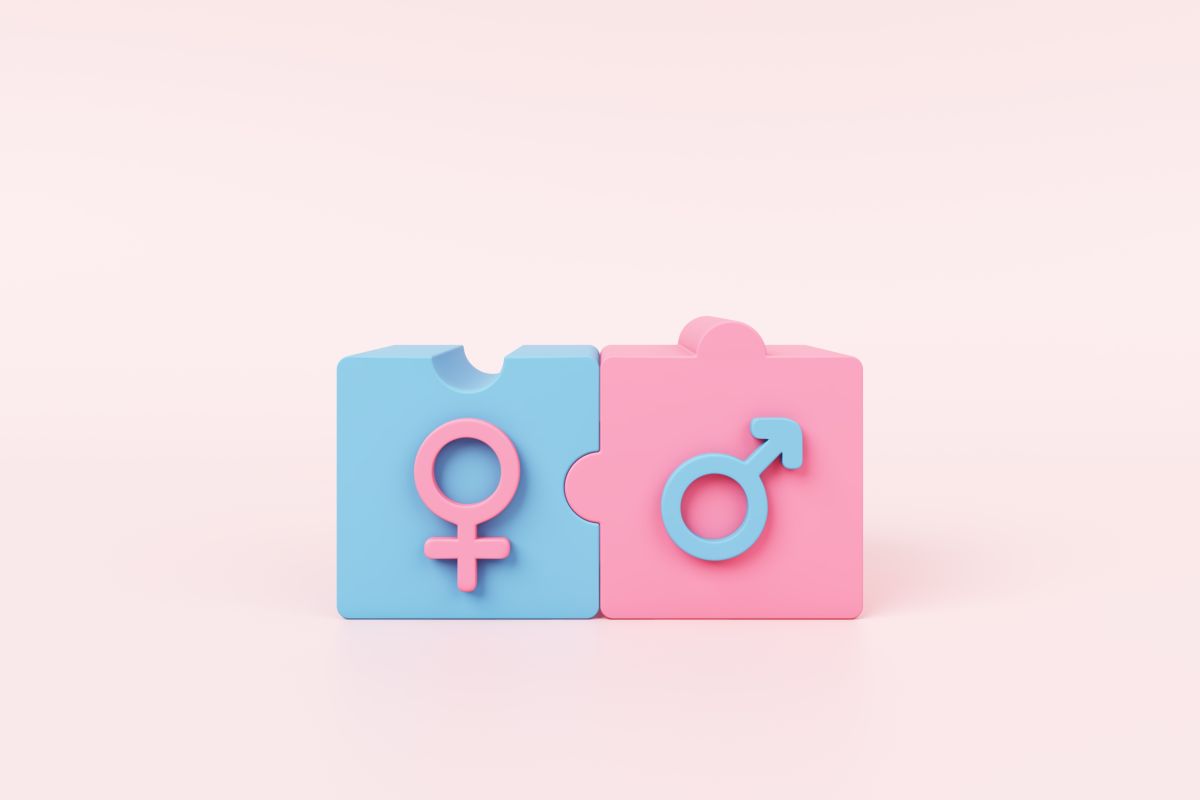 simbolo maschio e femmina, concetto di educazione sessuale