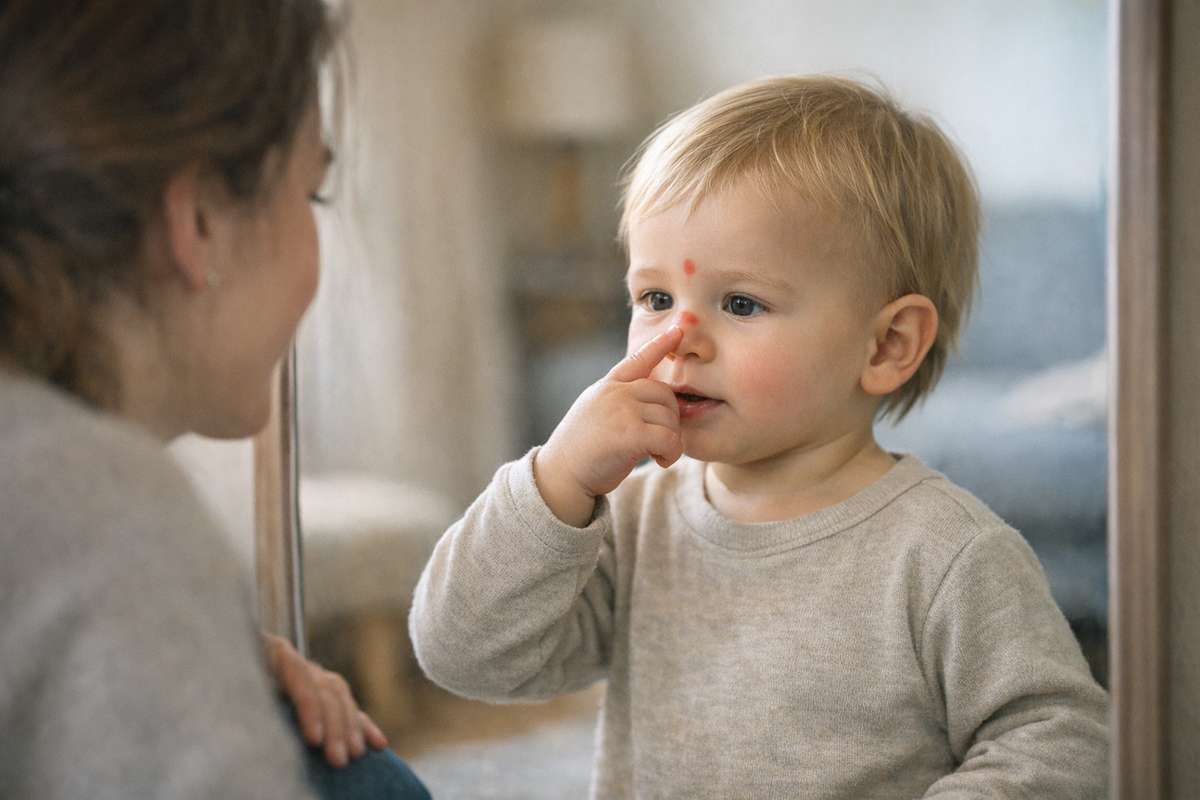Il test della macchia rossa: come funziona l'esperimento che misura l'autoconsapevolezza nei bambini