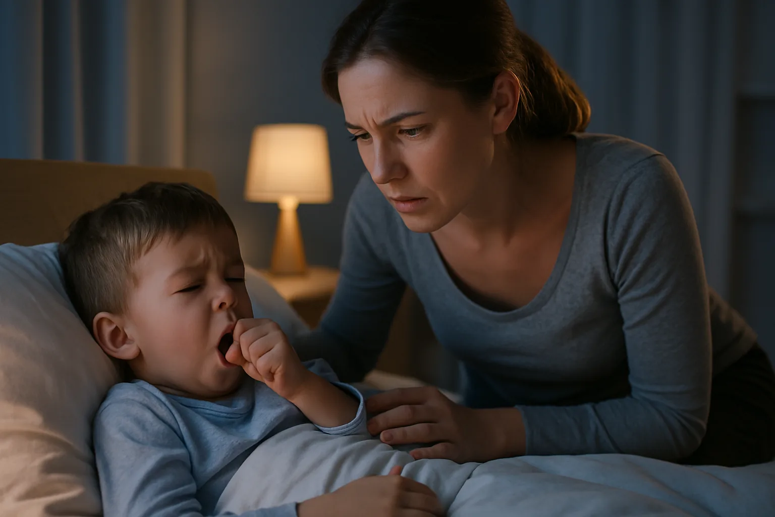 Tosse notturna e congestione nei bambini: rimedi semplici e rassicuranti
